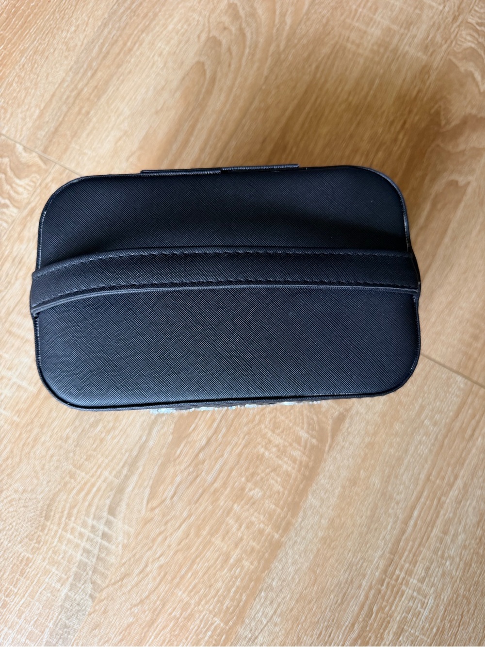 bebe Black Rhinestone Logo Cosmetic Train Case - Picture 3 of 3